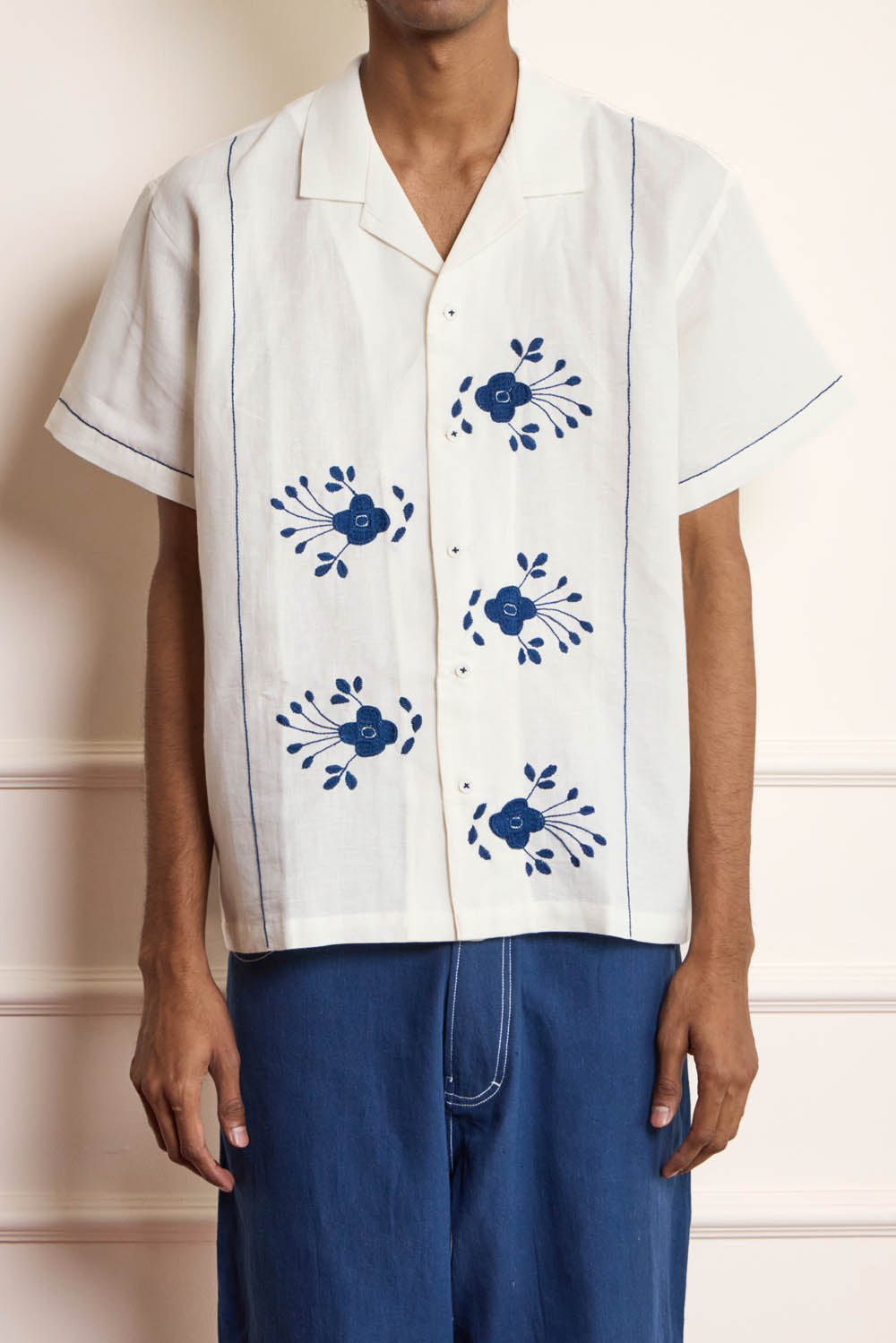 Floral Embroidered Shirt