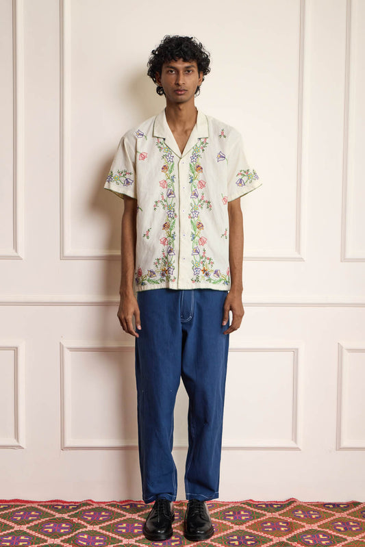 Floral Embroidered Shirt