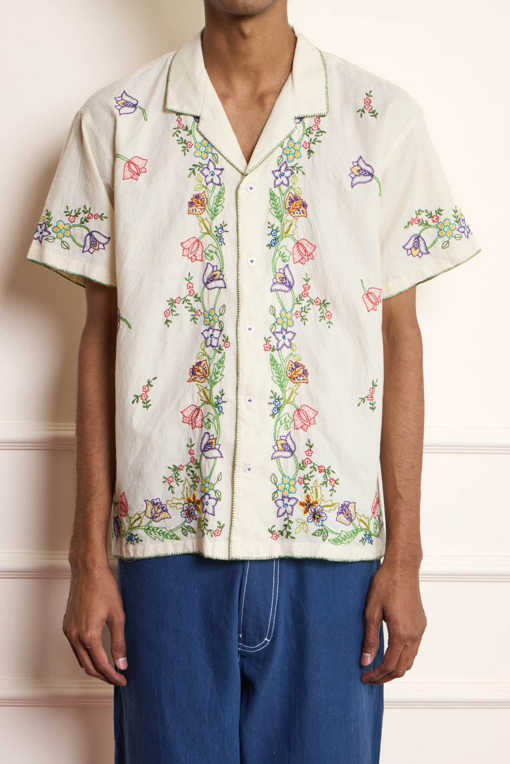 Floral Embroidered Shirt