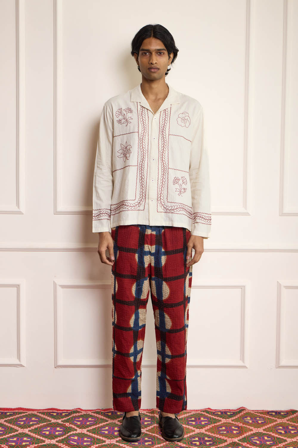 Floral Embroidered Shirt