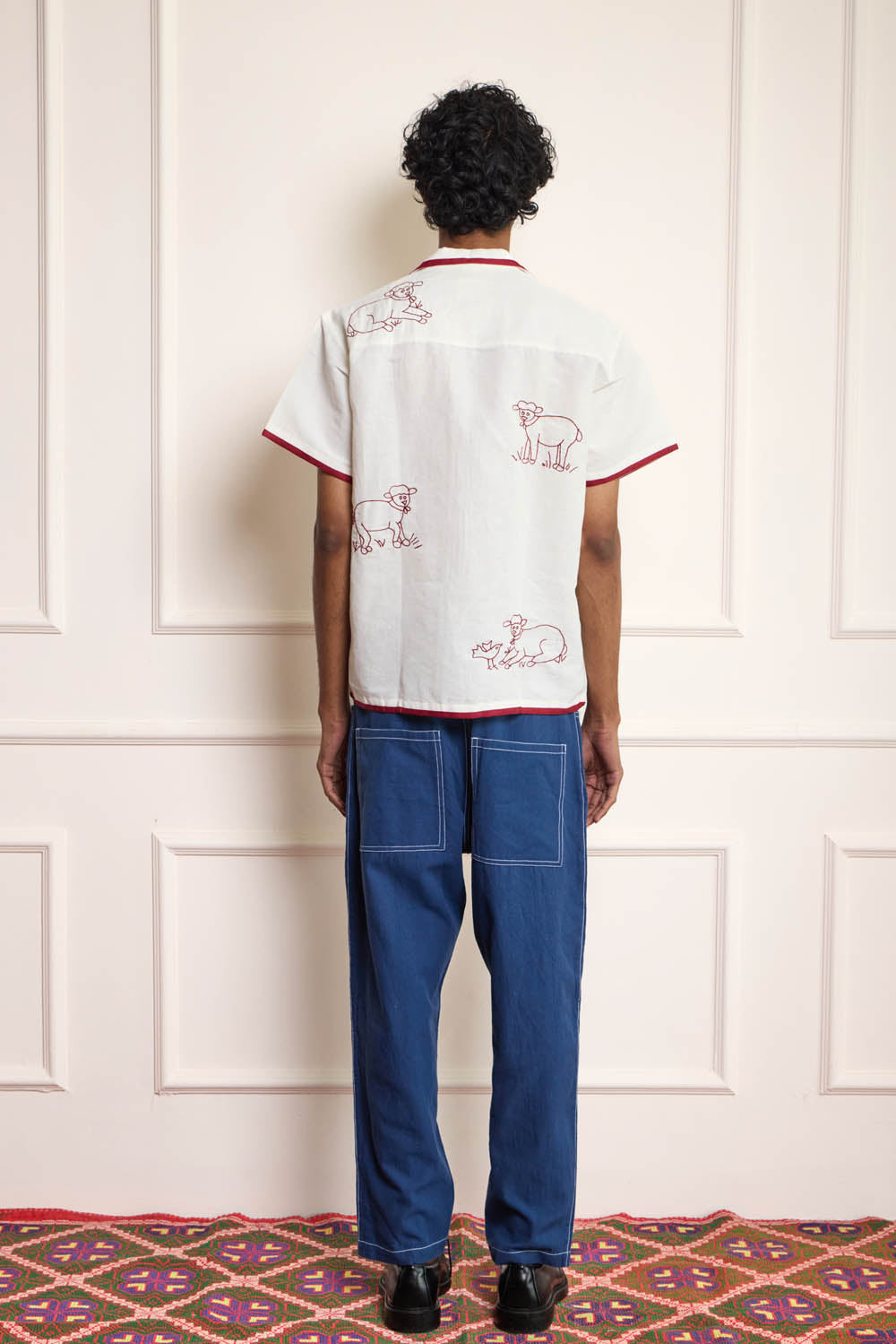 Sheep Hand Embroidered Shirt