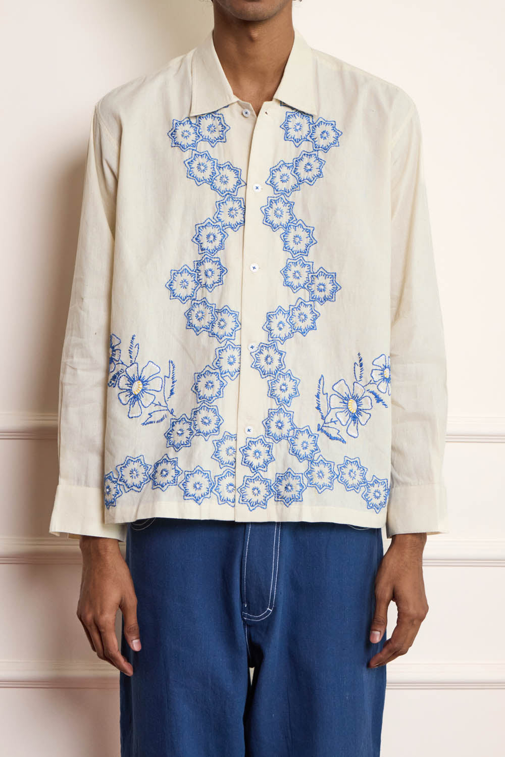 Floral Embroidered Shirt