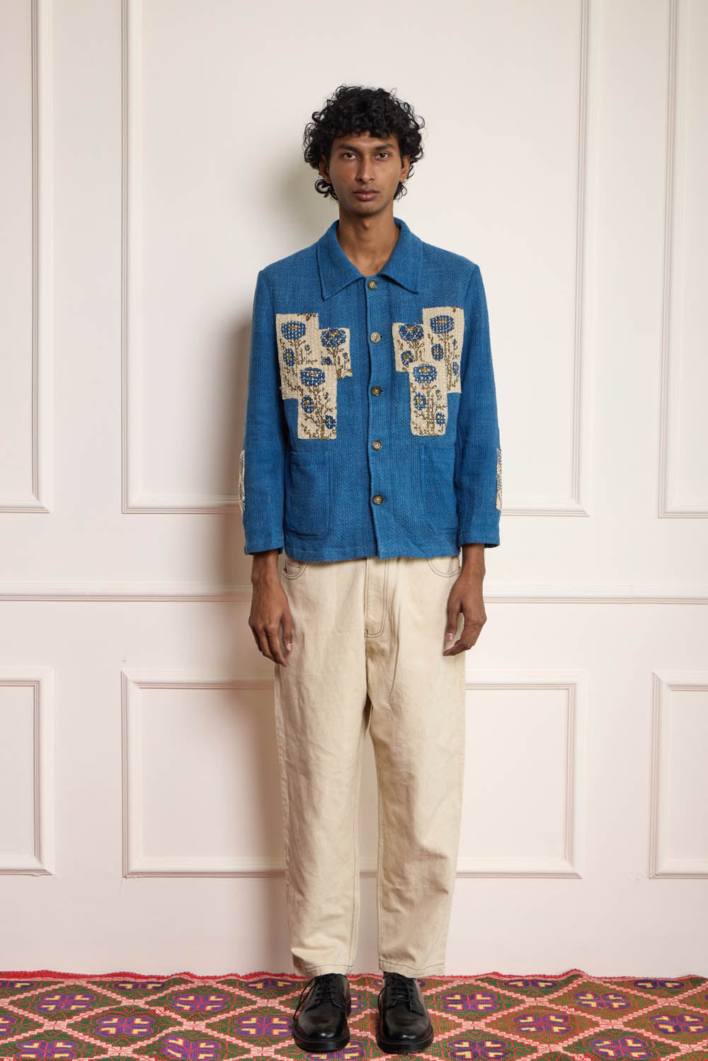 Patchwork Chore Jacket - Indigo