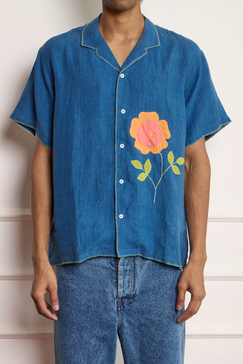 Flower Applique Shirt