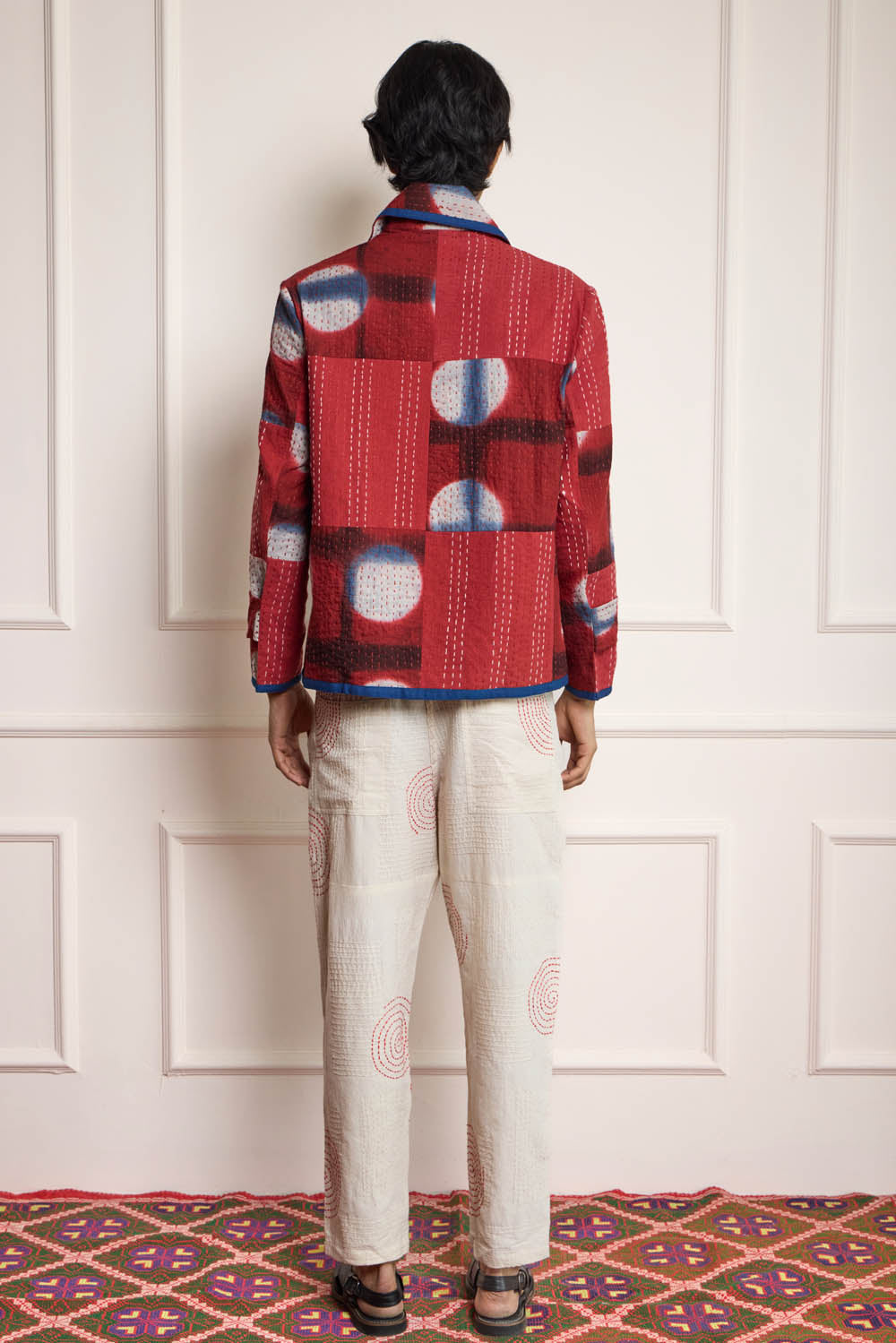 Clamp Dye Patchwork Kantha Jacket