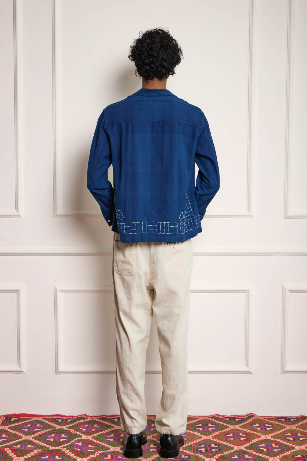 Indigo Kantha Shirt