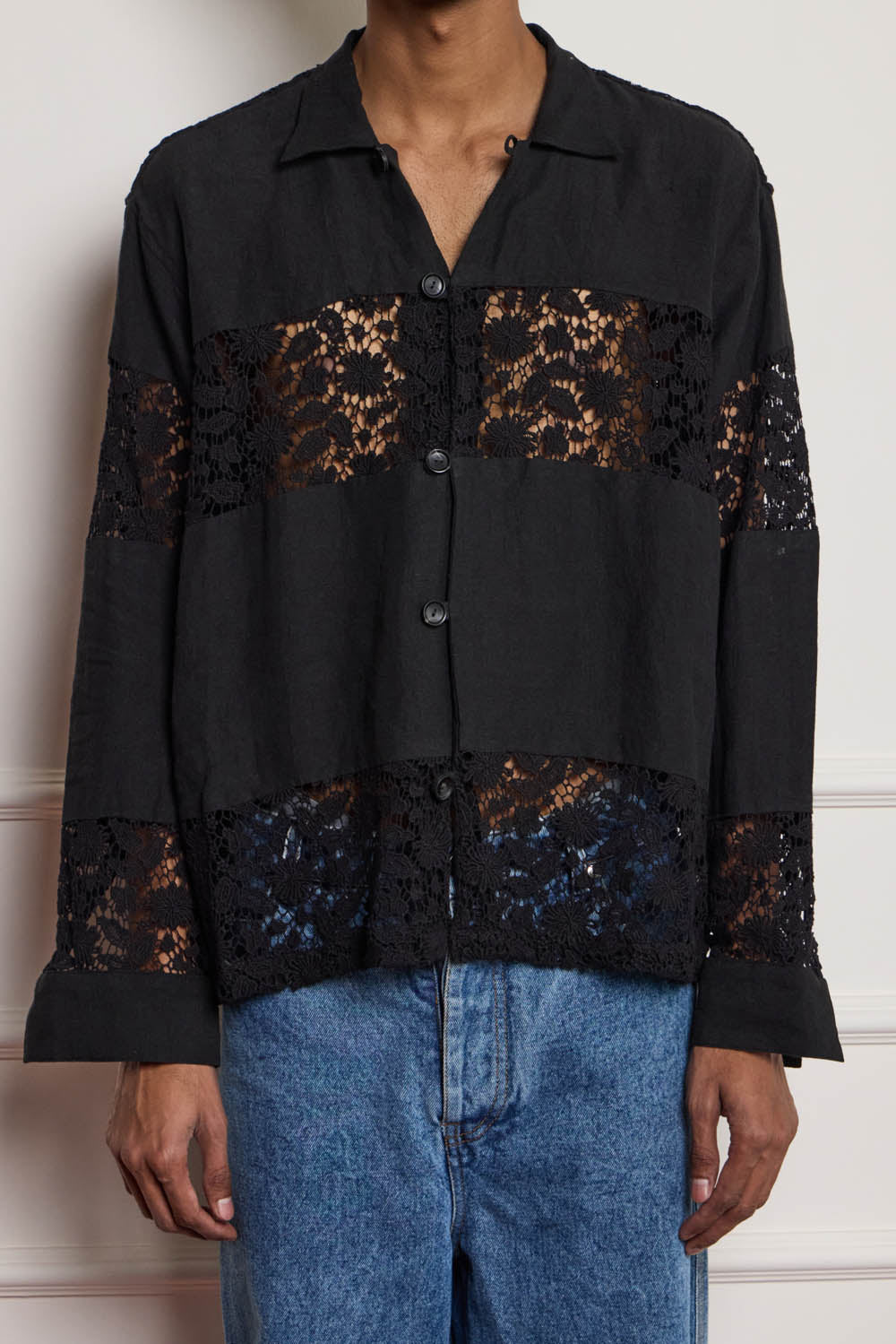Lace Patchwork Shirt