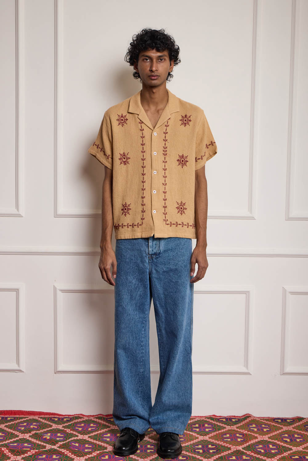 Cross Stitch Embroidered Shirt