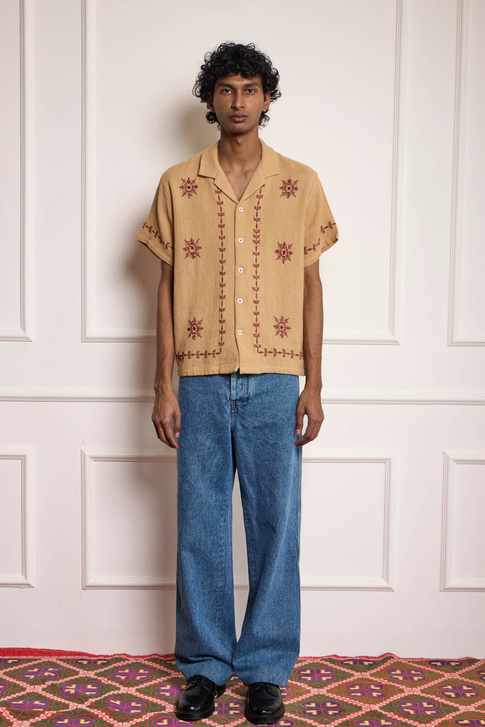 Cross Stitch Embroidered Shirt