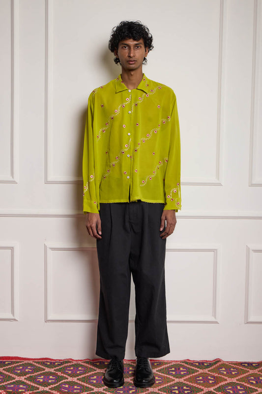 Silk Embroidered Shirt