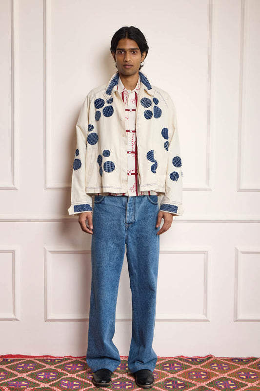Applique Cropped Jacket
