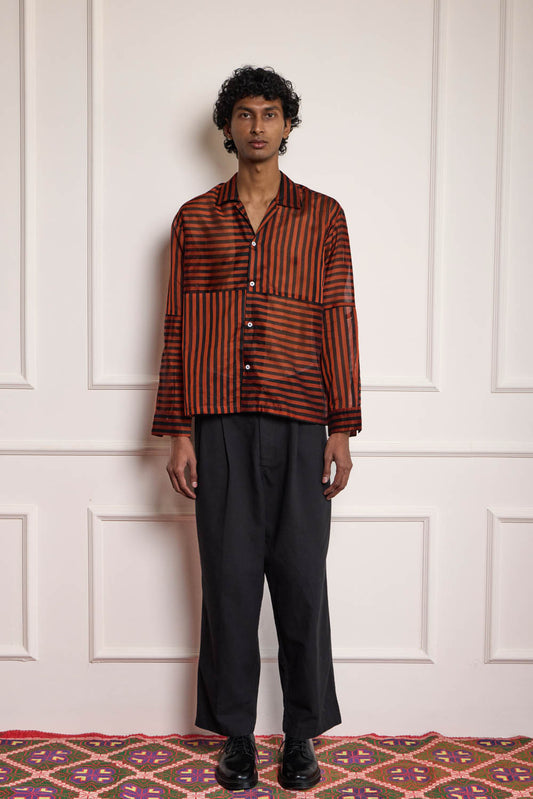 Silk Patchwork Shirt
