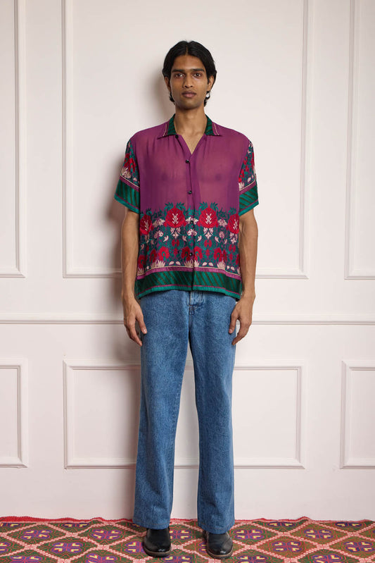 Silk Embroidered Shirt