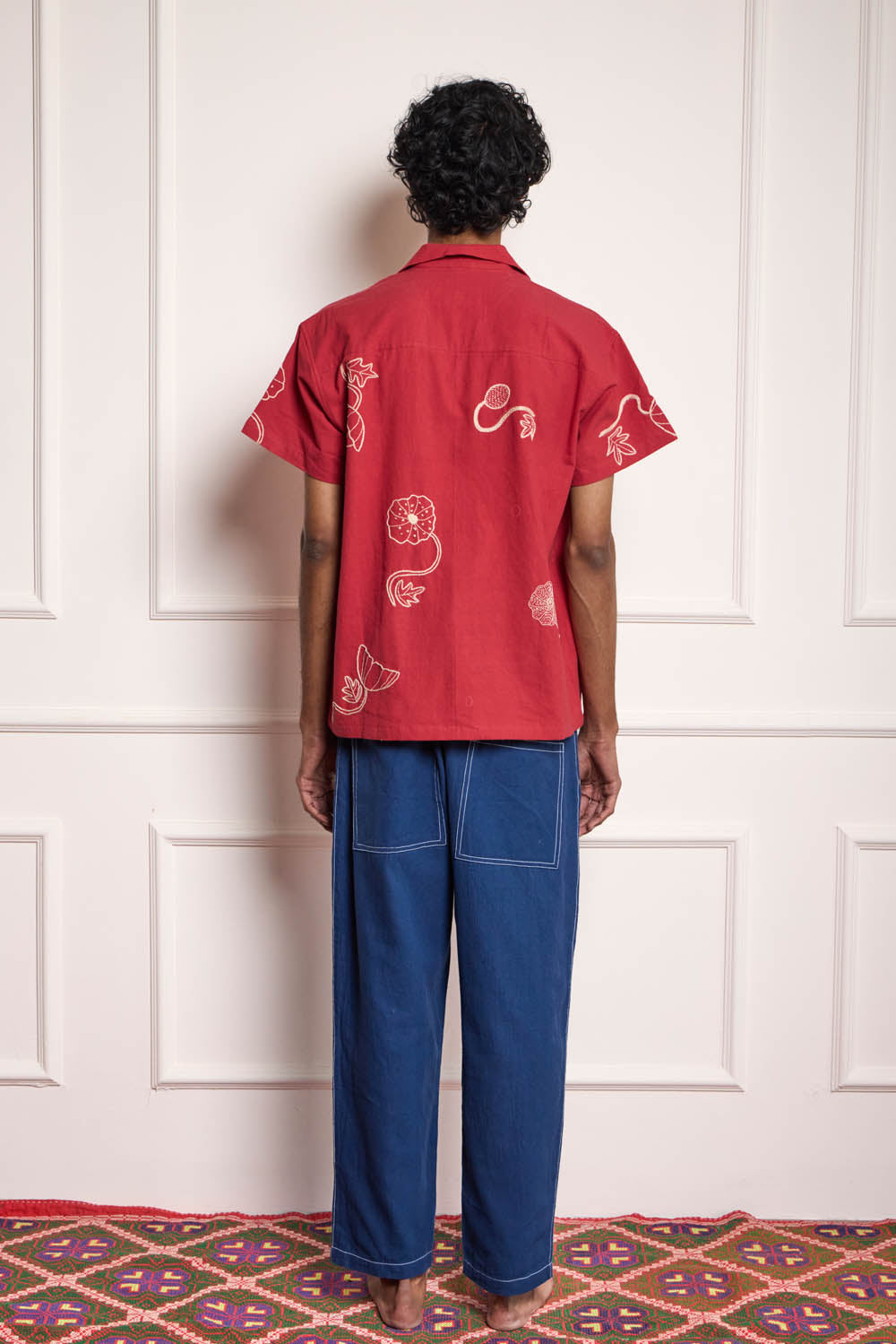 Red Embroidered Shirt