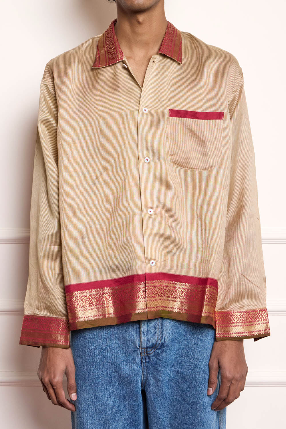 Handloom Silk Shirt