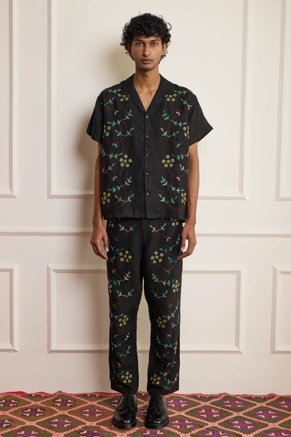 Floral Embroidered Shirt