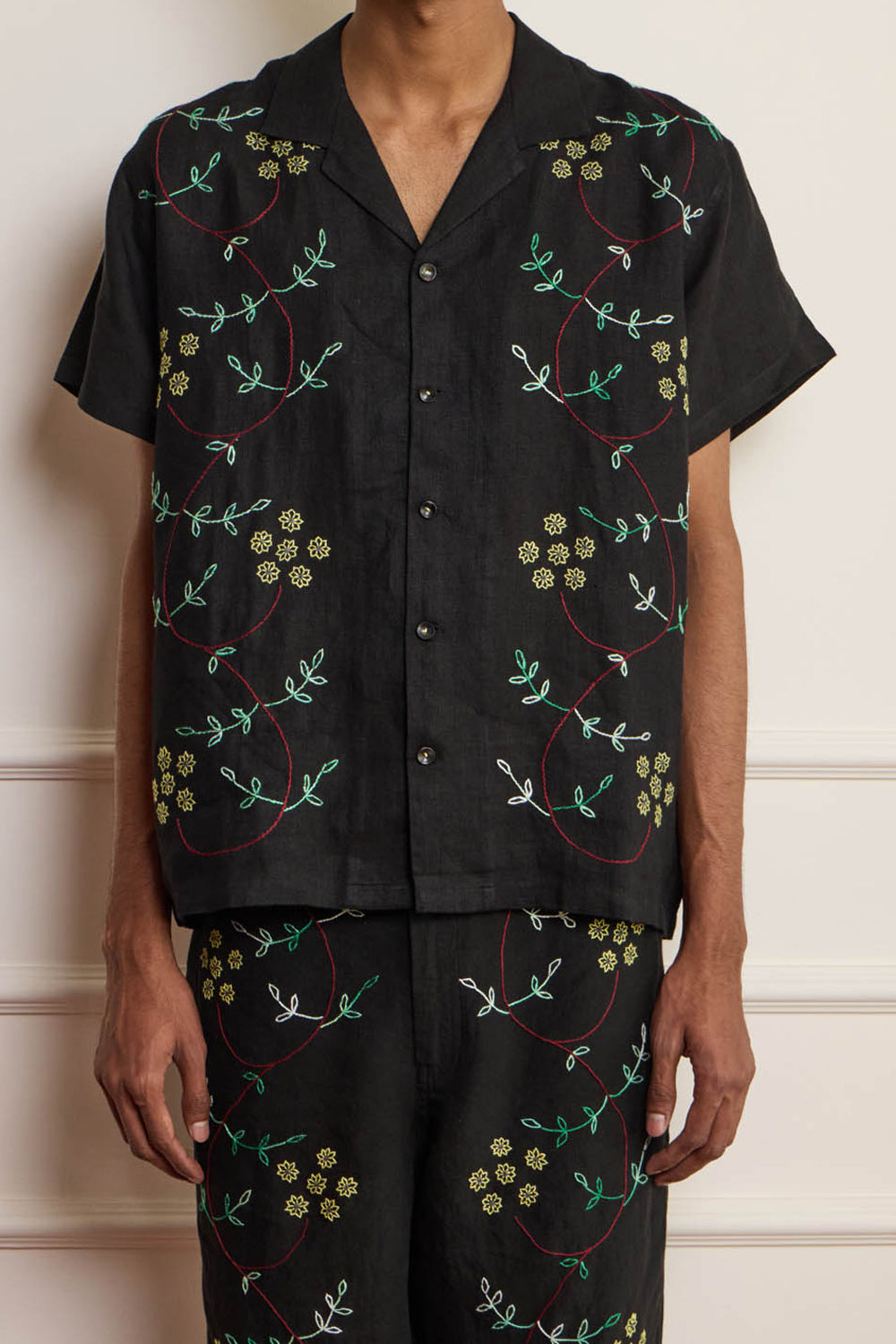 Floral Embroidered Shirt