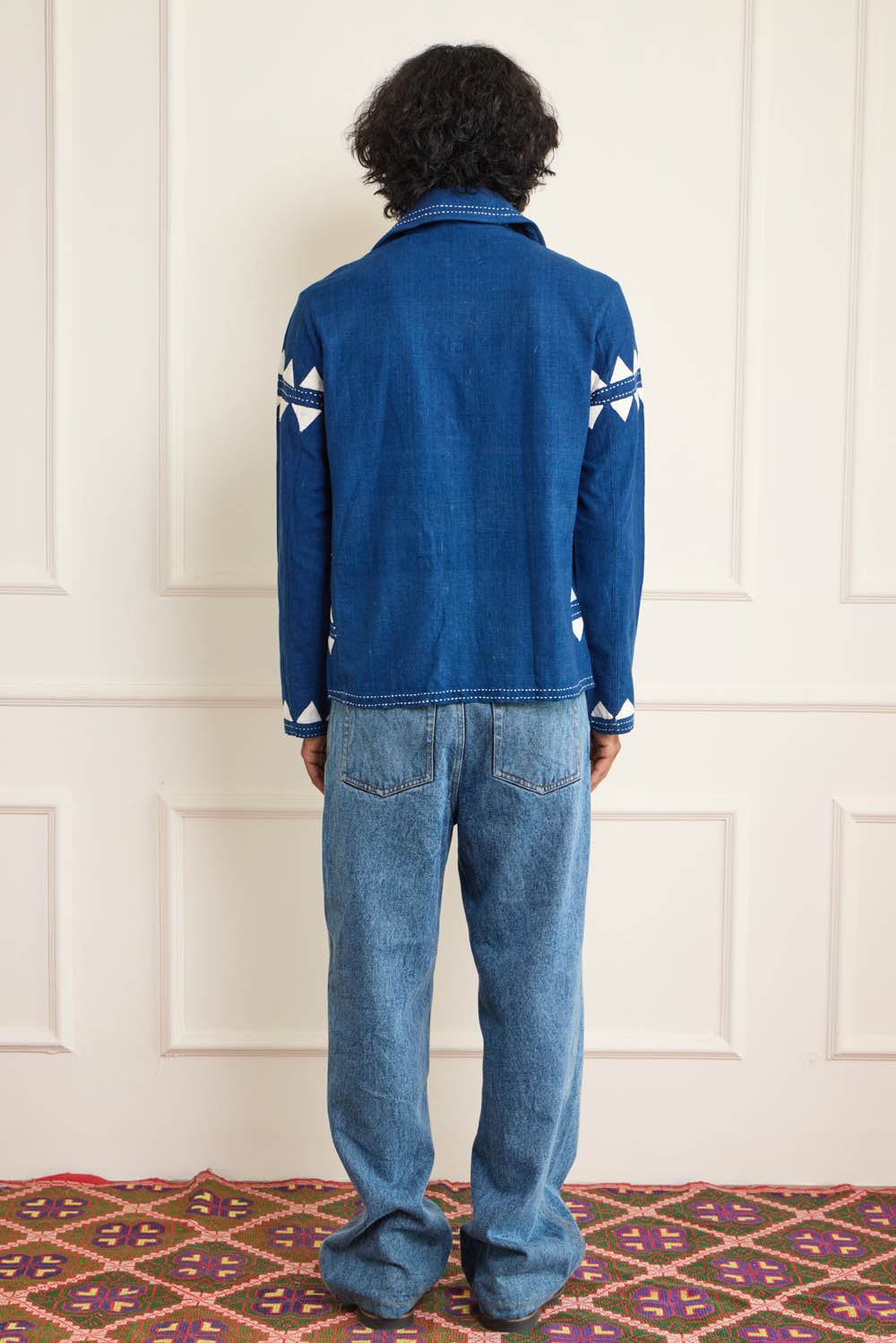 Indigo Applique Jacket