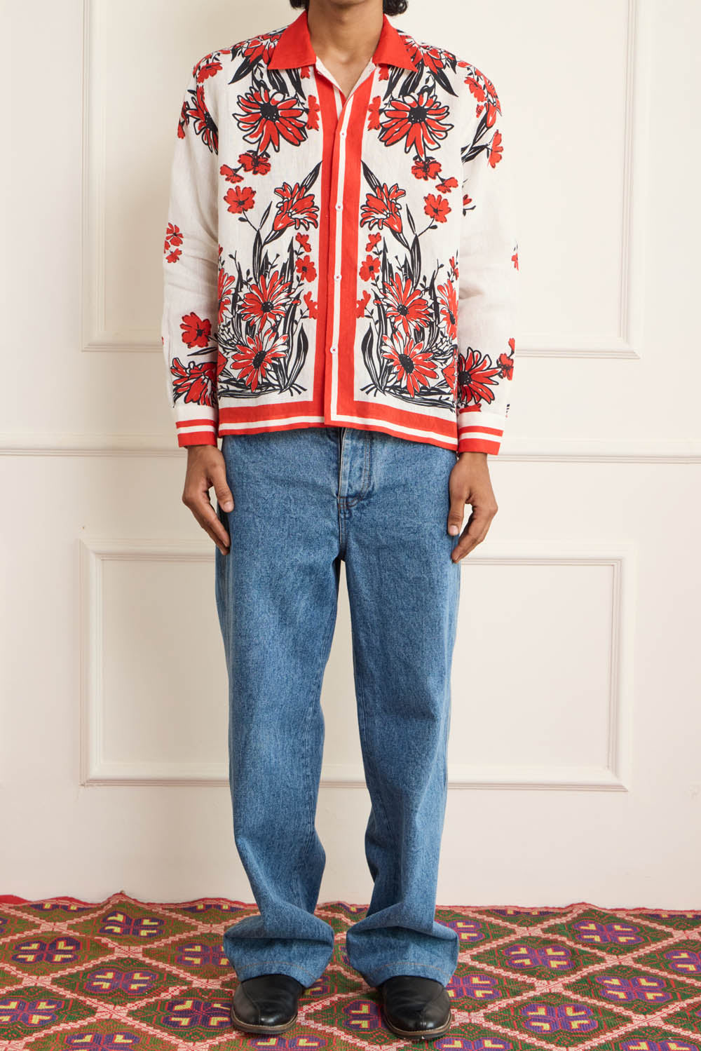 1960’s Tablecloth Linen Shirt