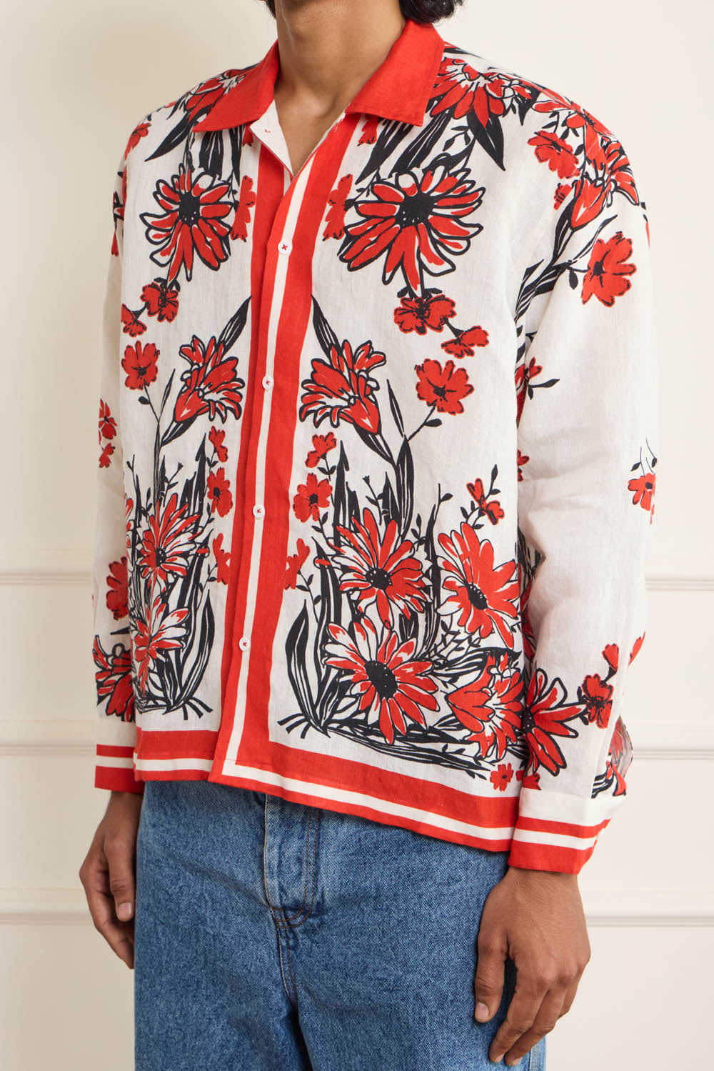 1960’s Tablecloth Linen Shirt