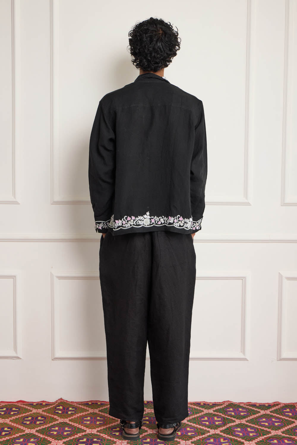 Silver Zardozi Embroidered Shirt