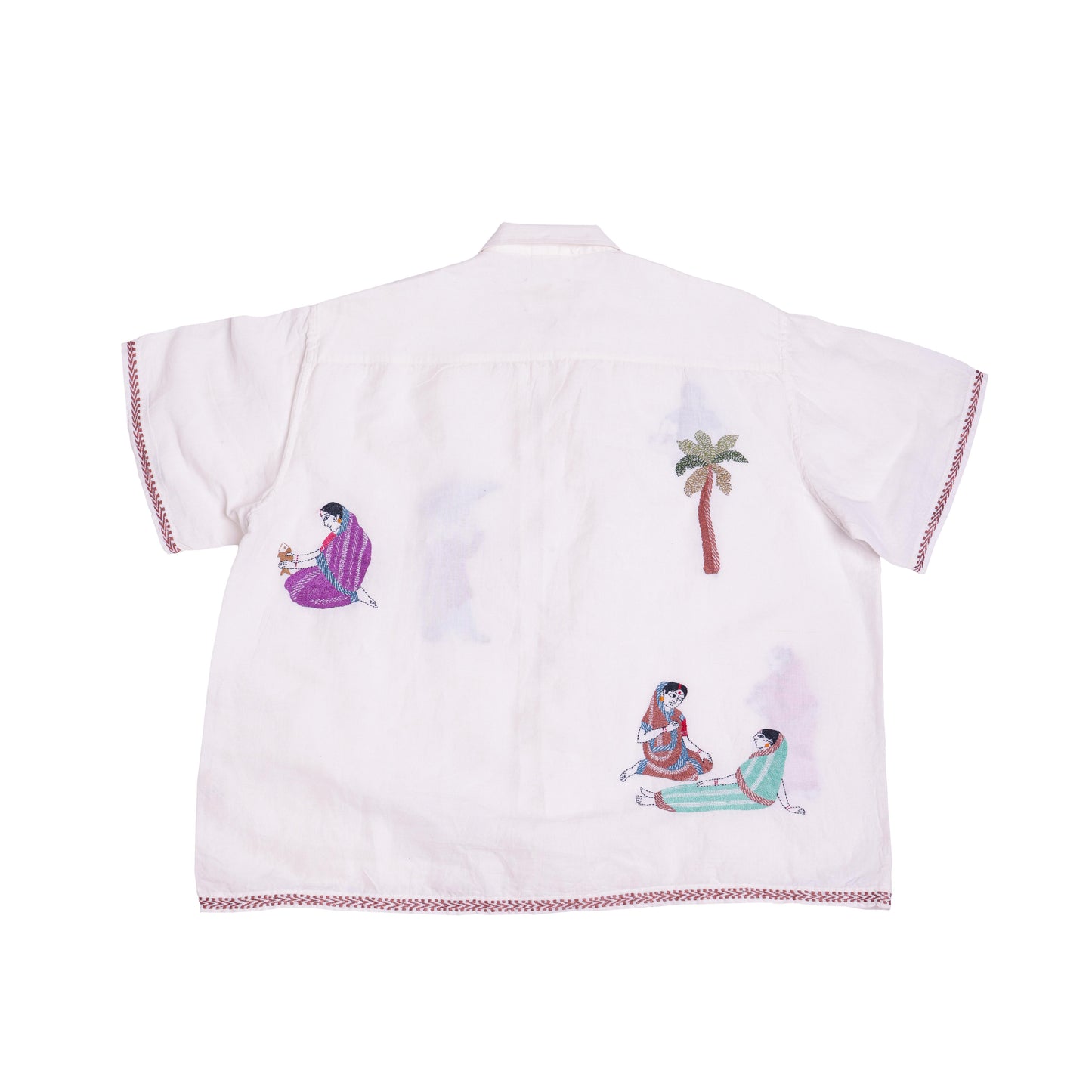 Kantha Characters Embroidered Shirt