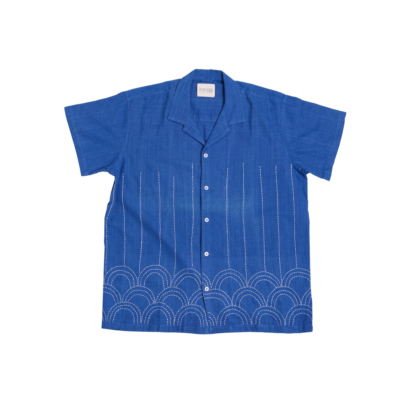 Indigo Kantha Embroidered Shirt