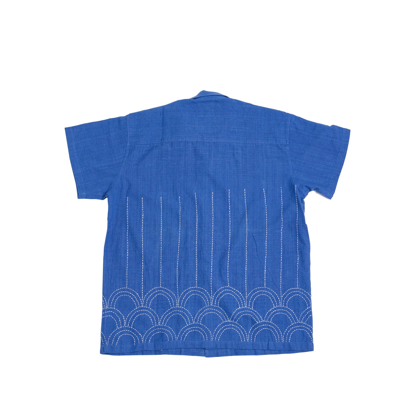 Indigo Kantha Embroidered Shirt