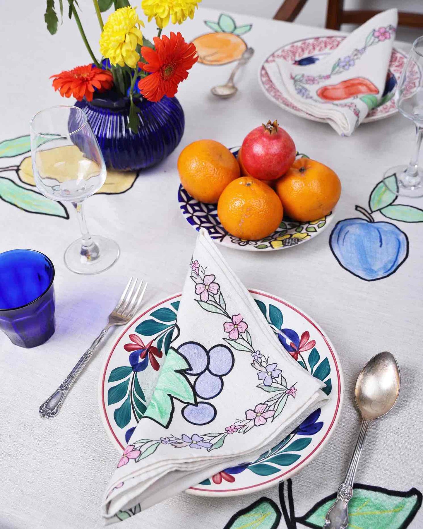 Fruits Printed Tablecloth