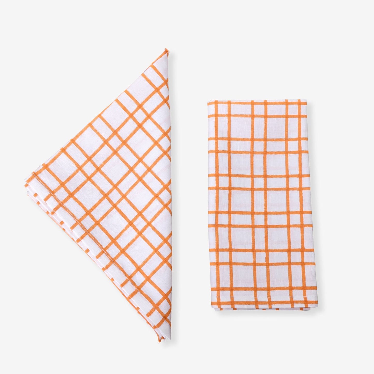 Block Printed Napkin - Orange