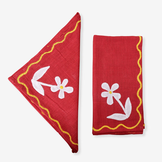 Daisy Applique Table Napkin